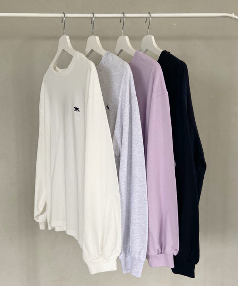POLOCHAMPS/ポロチャンプス 別注 ワンポイント刺繍 ボリューム袖ロンT | CL2231390 | ライラック