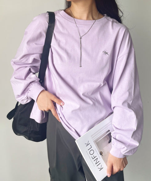 POLOCHAMPS/ポロチャンプス 別注 ワンポイント刺繍 ボリューム袖ロンT | CL2231390 | ライラック