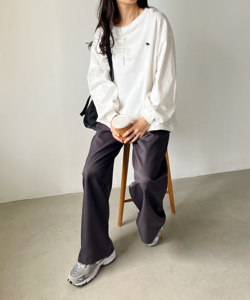 POLOCHAMPS/ポロチャンプス 別注 ワンポイント刺繍 ボリューム袖ロンT | CL2231390 | ホワイト