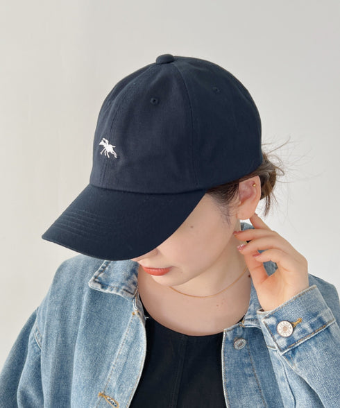 【POLO CHAMPS/ポロチャンプス】別注 ワンポイント 刺繍  ユニセックス ローキャップ | CL5231380 | ネイビー