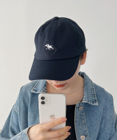 【POLO CHAMPS/ポロチャンプス】別注 ワンポイント 刺繍  ユニセックス ローキャップ | CL5231380 | ネイビー