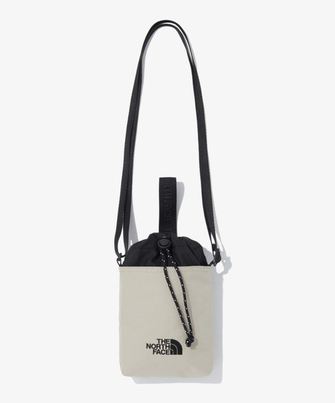 国内未発売 THE NORTH FACE(ザ・ノースフェイス)/ストリングギャザーミニショルダー スマホショルダー ポーチ/SIMPLE STRING BAG MINI | IL1231017 | ライトベージュ