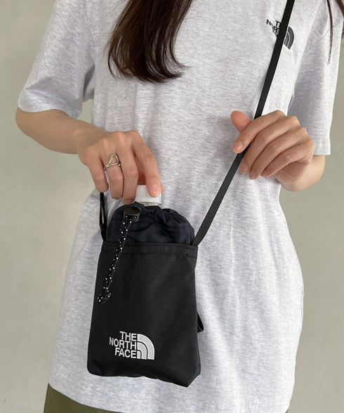 国内未発売 THE NORTH FACE(ザ・ノースフェイス)/ストリングギャザーミニショルダー スマホショルダー ポーチ/SIMPLE STRING BAG MINI | IL1231017 | ブラック