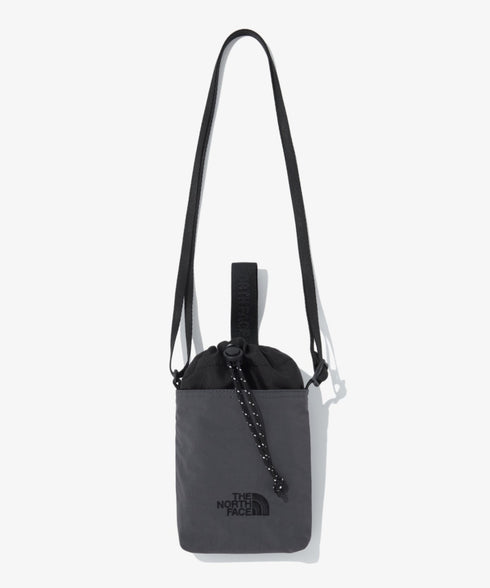 国内未発売 THE NORTH FACE(ザ・ノースフェイス)/ストリングギャザーミニショルダー スマホショルダー ポーチ/SIMPLE STRING BAG MINI | IL1231017 | チャコール