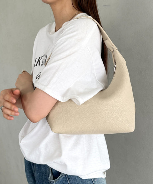 合成皮革 ワンハンドルバッグ | MD1231022 | グレイッシュベージュ