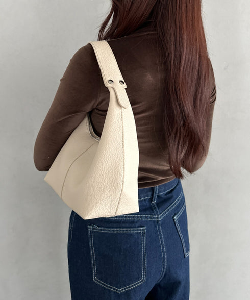 合成皮革 ワンハンドルバッグ | MD1231022 | グレイッシュベージュ