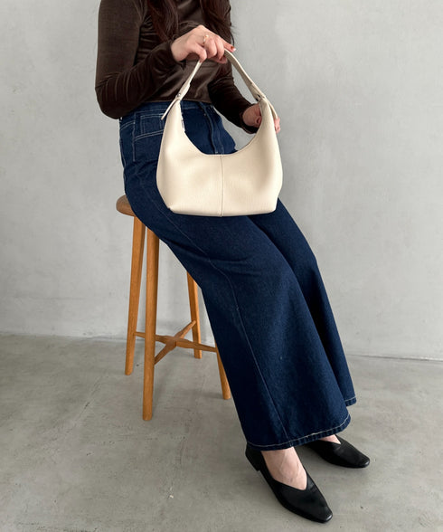 合成皮革 ワンハンドルバッグ | MD1231022 | グレイッシュベージュ