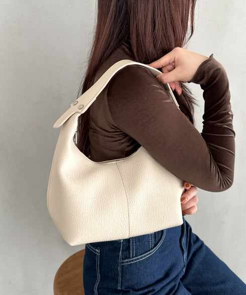 合成皮革 ワンハンドルバッグ | MD1231022 | グレイッシュベージュ