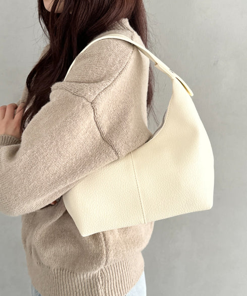 合成皮革 ワンハンドルバッグ | MD1231022 | アイボリー