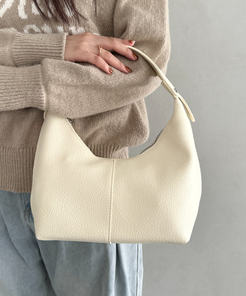 合成皮革 ワンハンドルバッグ | MD1231022 | アイボリー