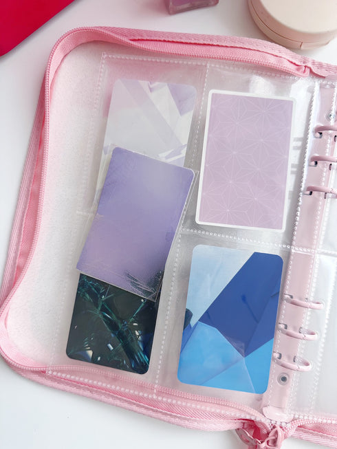 ４色クリアラメカードホルダー(A5) | WO4241610 | ピンク