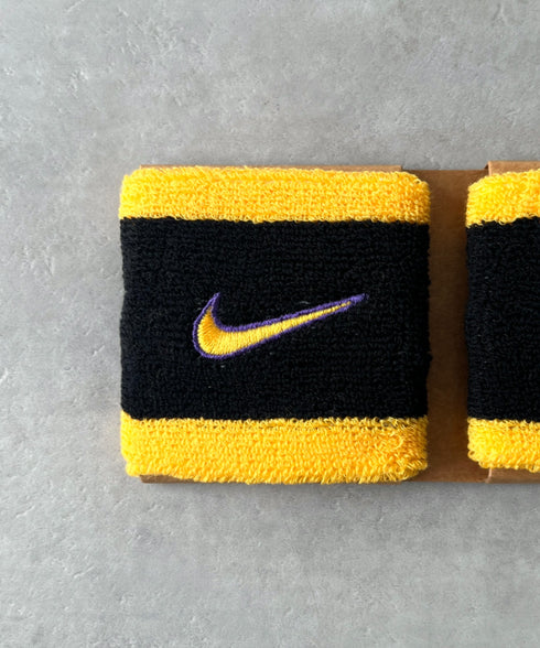 NIKE(ナイキ)/2個セット スウッシュ 刺繍 無地 リストバンド 2パック | IL4212001 | ゴールド