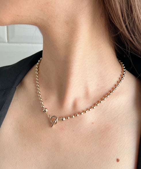 simple ball chain necklace／シンプル マンテルボールチェーンネックレス | CL4231777 | ゴールド