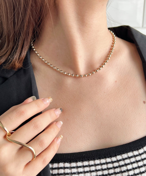 simple ball chain necklace／シンプル マンテルボールチェーンネックレス | CL4231777 | ゴールド