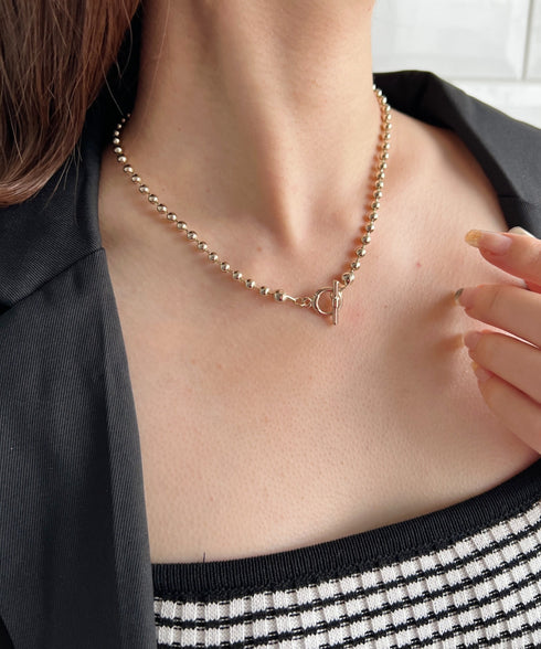simple ball chain necklace／シンプル マンテルボールチェーンネックレス | CL4231777 | ゴールド
