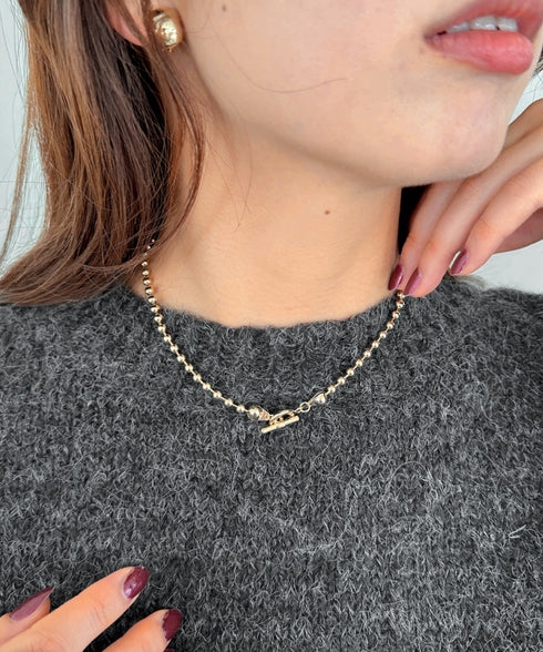 simple ball chain necklace／シンプル マンテルボールチェーンネックレス | CL4231777 | ゴールド