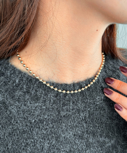 simple ball chain necklace／シンプル マンテルボールチェーンネックレス | CL4231777 | ゴールド