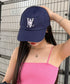 WOOALONG(ウアロン)/シグネチャー ロゴ ベースボール キャップ サイズ調整可能/Signature Logo ball cap | IL5231046 | ネイビー