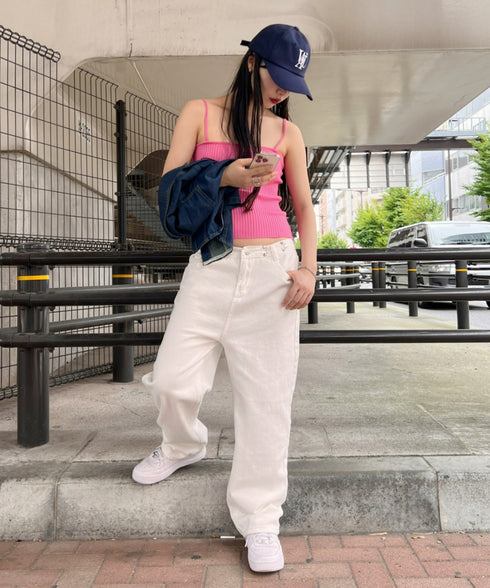 WOOALONG(ウアロン)/シグネチャー ロゴ ベースボール キャップ サイズ調整可能/Signature Logo ball cap | IL5231046 | ネイビー