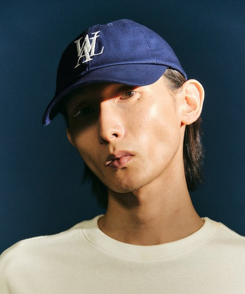 WOOALONG(ウアロン)/シグネチャー ロゴ ベースボール キャップ サイズ調整可能/Signature Logo ball cap | IL5231046 | ネイビー