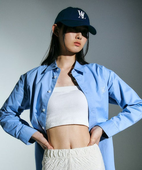 WOOALONG(ウアロン)/シグネチャー ロゴ ベースボール キャップ サイズ調整可能/Signature Logo ball cap | IL5231046 | ネイビー