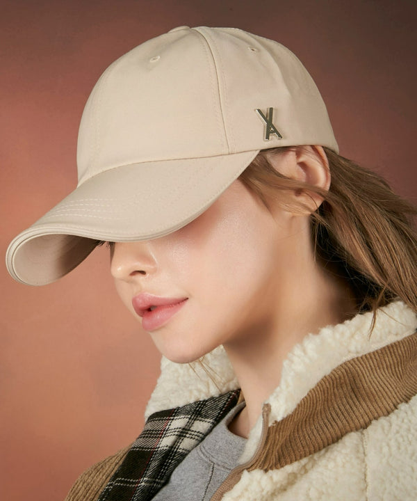 VARZAR(バザール)/Silver stud over fit ball cap/シルバー スタッズ オーバーフィット ベースボール キャップ | IL5232015 | ベージュ