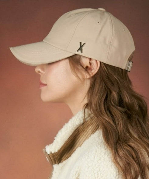 VARZAR(バザール)/Silver stud over fit ball cap/シルバー スタッズ オーバーフィット ベースボール キャップ | IL5232015 | ベージュ