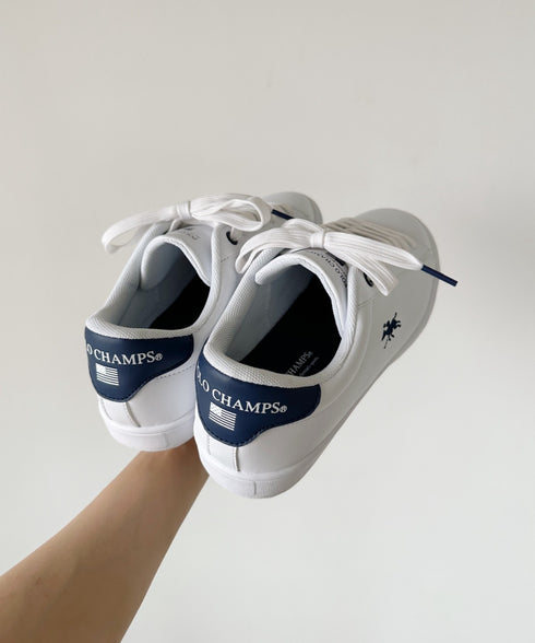 【POLO CHAMPS/ポロチャンプス】別注 ワンポイント刺繍 ローカット コートスニーカー | CL3233033 | ネイビー