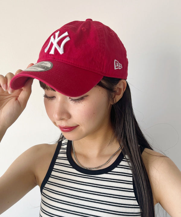 NEW ERA(ニューエラ)/9TWENTY MLB CORE CLASSIC 限定 メジャーリーグ べースボール ロゴキャップ MLB公式 チームロゴネームタグ アジャスター付 サイズ調整可能 | IM5232030 | レッド