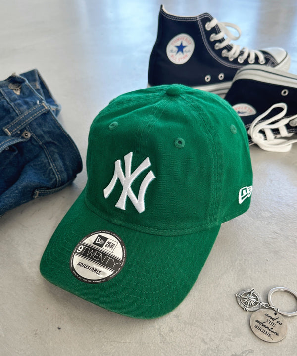 NEW ERA(ニューエラ)/9TWENTY MLB CORE CLASSIC 限定 メジャーリーグ べースボール ロゴキャップ MLB公式 チームロゴネームタグ アジャスター付 サイズ調整可能 | IM5232030 | グリーン
