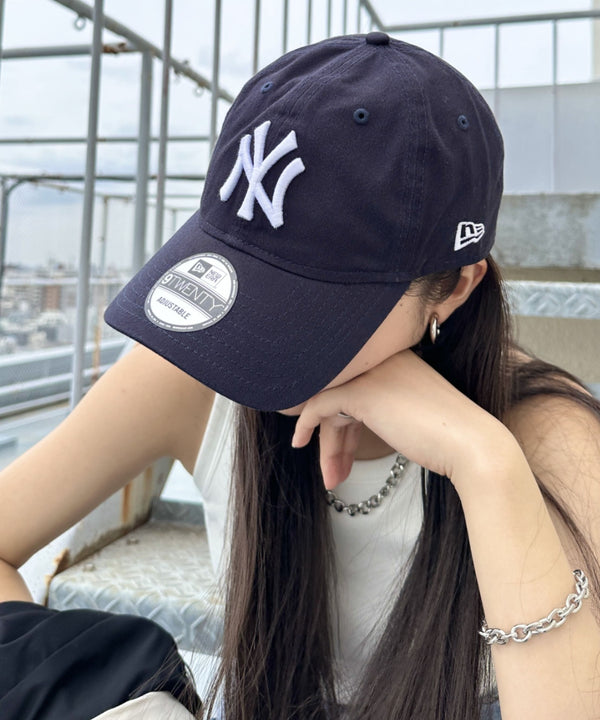 NEW ERA(ニューエラ)/9TWENTY MLB CORE CLASSIC 限定 メジャーリーグ べースボール ロゴキャップ MLB公式 チームロゴネームタグ アジャスター付 サイズ調整可能 | IM5232030 | ブラック
