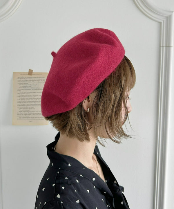 【11色展開】ベーシックベレー帽 | LO5233112 | レッド