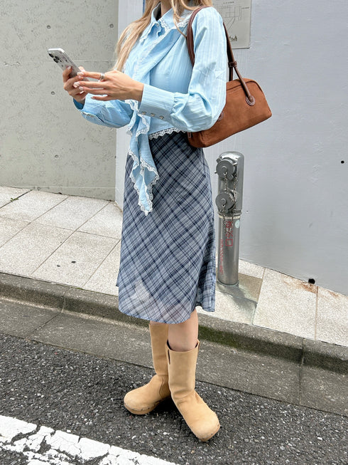 volume lace point tops | SL2243660 | ブルー
