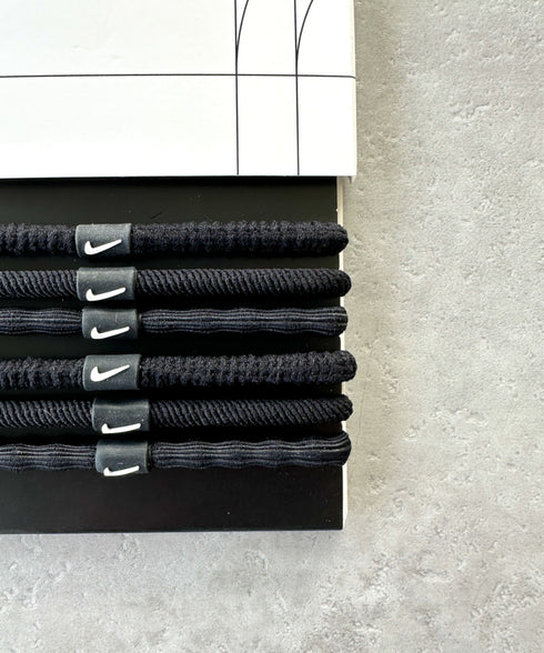 NIKE(ナイキ)/6本セット ヘアゴム ヘアバンド ユニセックス フレックス ヘアタイ 6本パック | IM6231054 | ブラック