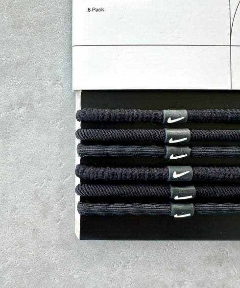 NIKE(ナイキ)/6本セット ヘアゴム ヘアバンド ユニセックス フレックス ヘアタイ 6本パック | IM6231054 | ブラック