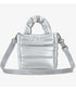 THE NORTH FACE(ザ・ノースフェイス)/2WAY メタリック ミニ ショルダーパデットバッグ/PLUMPY TOTE BAG | IM1233037 | シルバー