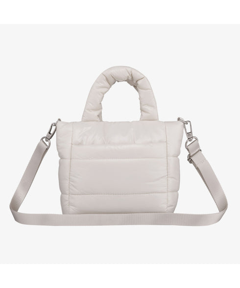 THE NORTH FACE(ザ・ノースフェイス)/2WAY メタリック ミニ ショルダーパデットバッグ/PLUMPY TOTE BAG | IM1233037 | クリーム