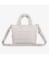THE NORTH FACE(ザ・ノースフェイス)/2WAY メタリック ミニ ショルダーパデットバッグ/PLUMPY TOTE BAG | IM1233037 | クリーム