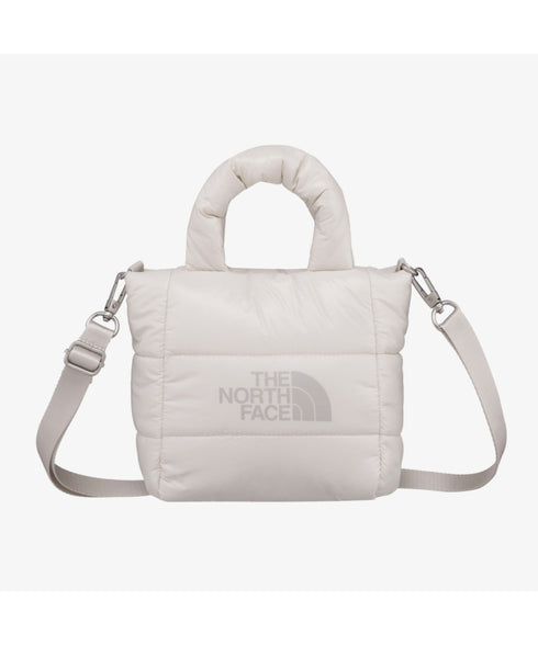 THE NORTH FACE(ザ・ノースフェイス)/2WAY メタリック ミニ ショルダーパデットバッグ/PLUMPY TOTE BAG | IM1233037 | クリーム