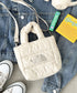 THE NORTH FACE(ザ・ノースフェイス)/2WAY メタリック ミニ ショルダーパデットバッグ/PLUMPY TOTE BAG | IM1233037 | クリーム