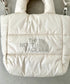 THE NORTH FACE(ザ・ノースフェイス)/2WAY メタリック ミニ ショルダーパデットバッグ/PLUMPY TOTE BAG | IM1233037 | ブラック