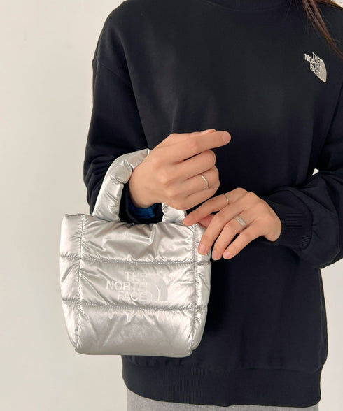 THE NORTH FACE(ザ・ノースフェイス)/2WAY メタリック ミニ ショルダーパデットバッグ/PLUMPY TOTE BAG | IM1233037 | シルバー