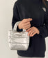 THE NORTH FACE(ザ・ノースフェイス)/2WAY メタリック ミニ ショルダーパデットバッグ/PLUMPY TOTE BAG | IM1233037 | シルバー