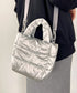THE NORTH FACE(ザ・ノースフェイス)/2WAY メタリック ミニ ショルダーパデットバッグ/PLUMPY TOTE BAG | IM1233037 | シルバー