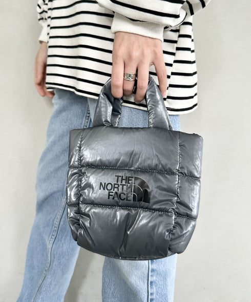 THE NORTH FACE(ザ・ノースフェイス)/2WAY メタリック ミニ ショルダーパデットバッグ/PLUMPY TOTE BAG | IM1233037 | グレー