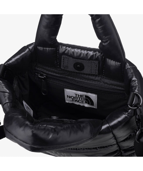THE NORTH FACE(ザ・ノースフェイス)/2WAY メタリック ミニ ショルダーパデットバッグ/PLUMPY TOTE BAG | IM1233037 | ブラック