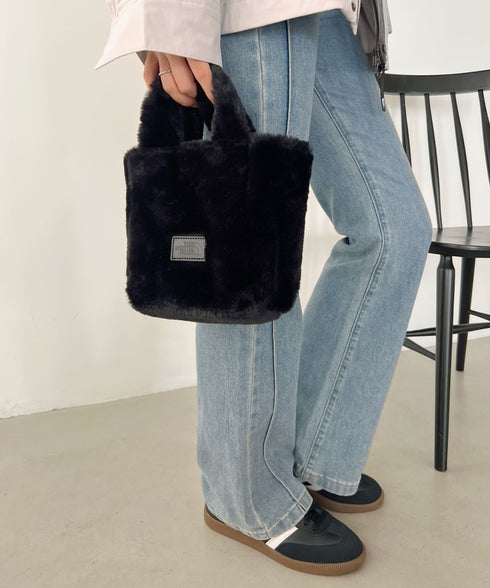 THE NORTH FACE(ザ・ノースフェイス)/2WAYファーミニショルダーバッグ/PLUMPY TOTE BAG | IM1233042 | ブラック