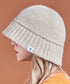 VARZAR(バザール)/Monogram Label Wool Knit Bucket Hat/モノグラム ラベル ウール ニット バケットハット | IL5233053 | ベージュ