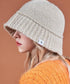 VARZAR(バザール)/Monogram Label Wool Knit Bucket Hat/モノグラム ラベル ウール ニット バケットハット | IL5233053 | ベージュ