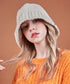 VARZAR(バザール)/Monogram Label Wool Knit Bucket Hat/モノグラム ラベル ウール ニット バケットハット | IL5233053 | ベージュ